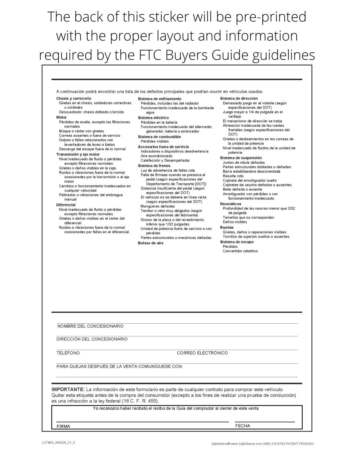 Spanish Buyer's Guide